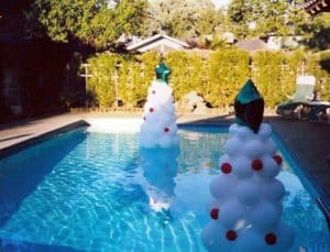 Decora tu piscina esta Navidad