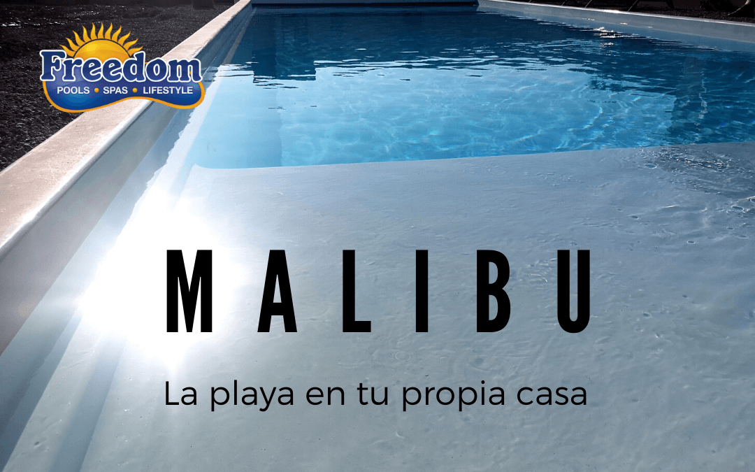 Nueva piscina con playa Malibu